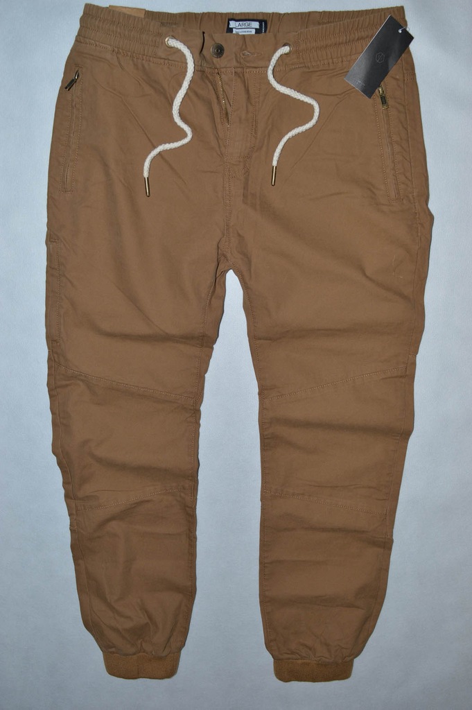 HOUSE musztardowe spodnie jogger NOWE L/LONG 88cm
