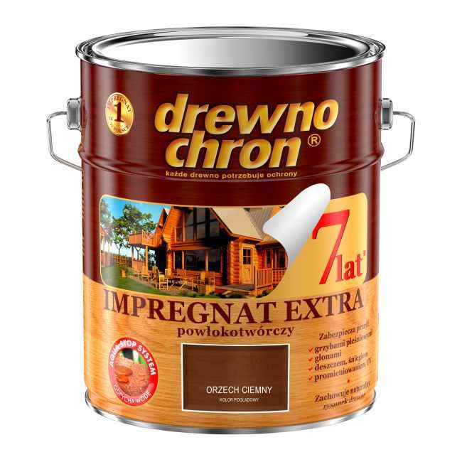 DREWNOCHRON EXTRA IMPREGNAT 9L CIEMNY ORZECH !!