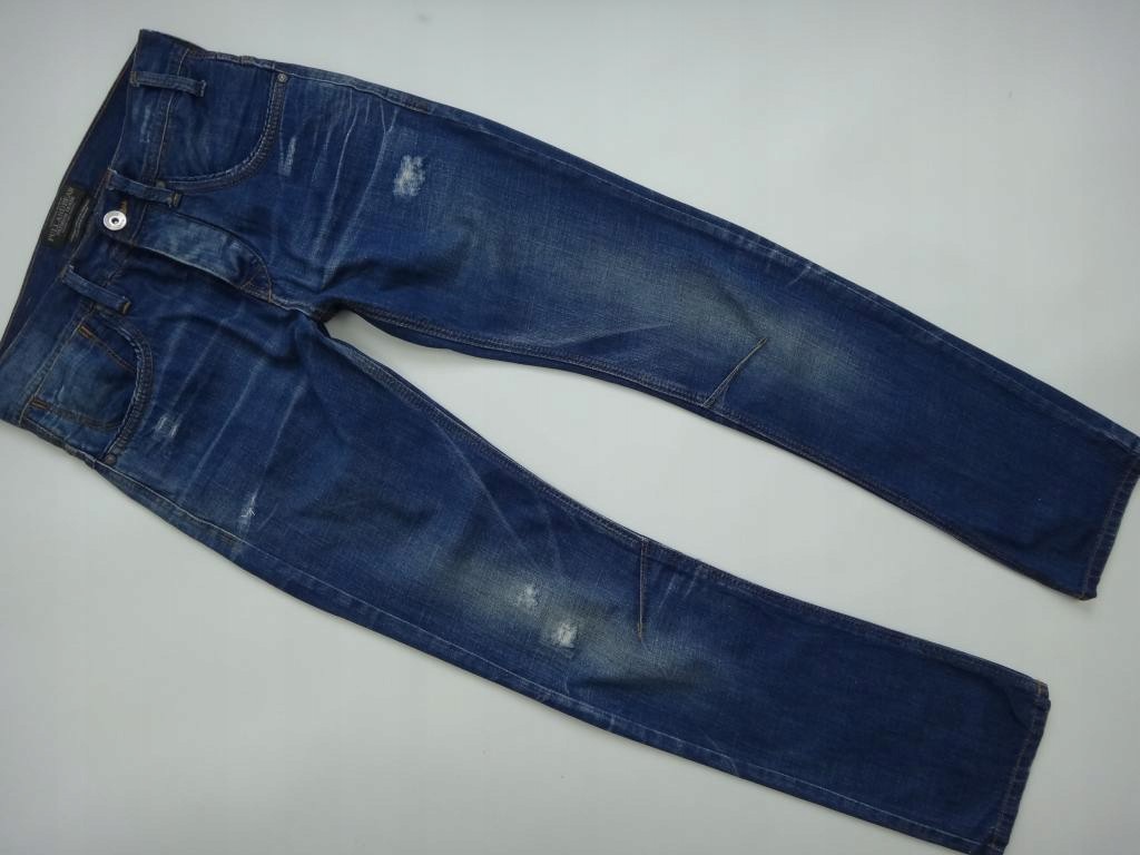 PULLANDBEAR_Spodnie jeansowe_modne_twistery_ S
