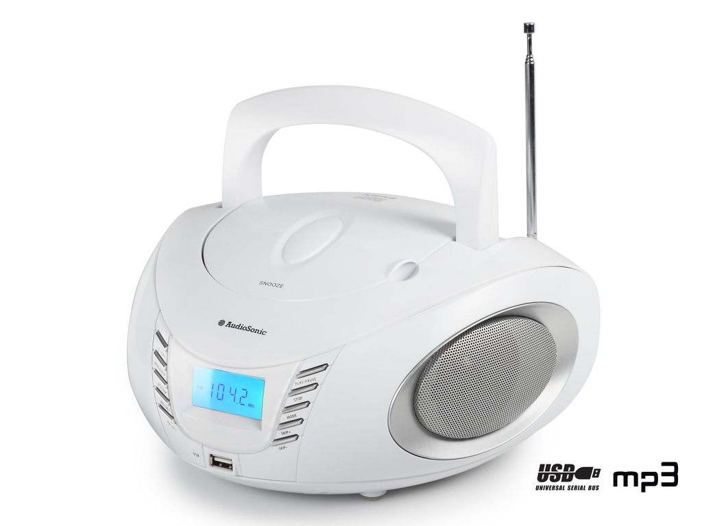 Radioodtwarzacz stereo boombox Audiosonic CD 1593