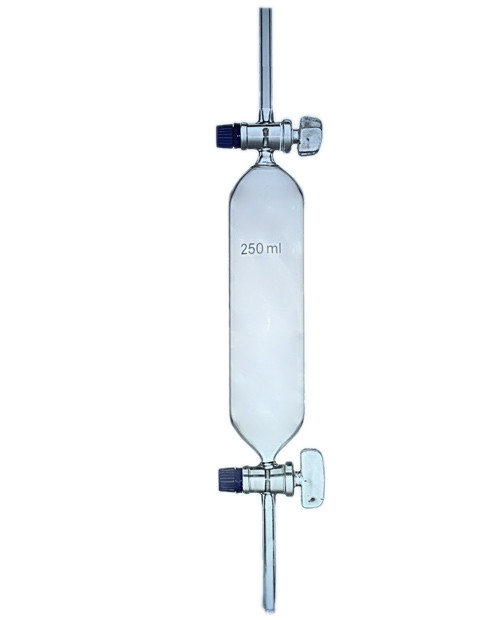 Biureta do gazu kran szklany 1000ml