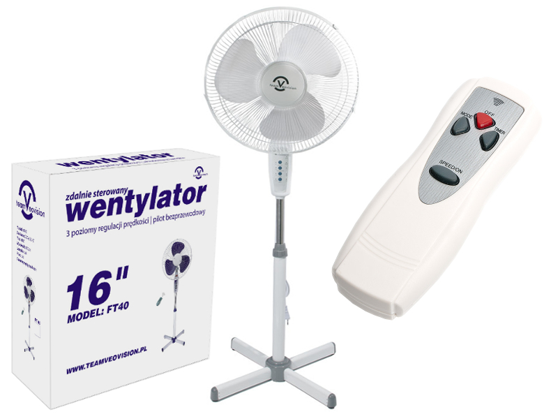 WENTYLATOR WIATRAK PODŁOGOWY PILOT TIMER VeoVision