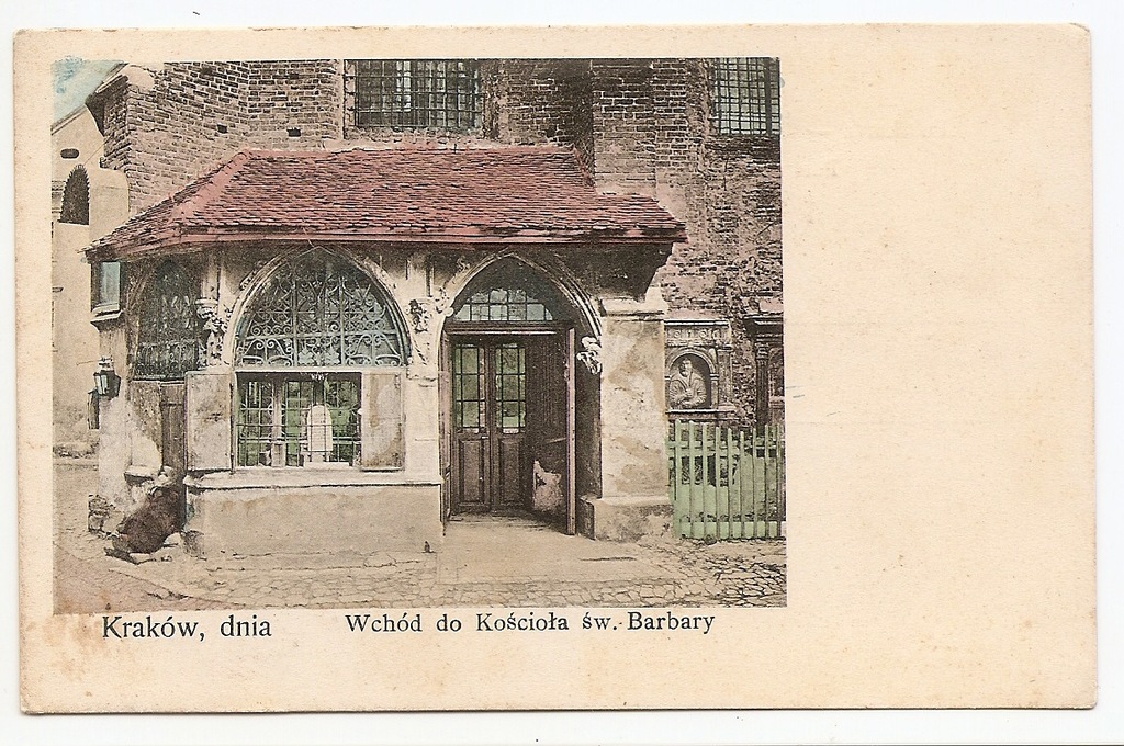 KRAKÓW -KOŚCIÓŁ ŚW.BARBARY -WEJŚCIE -długi adres