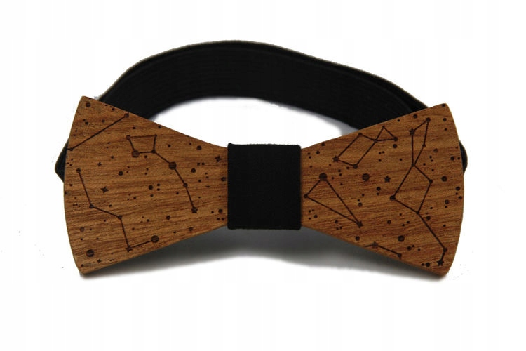 Muszka drewniana The Bow Bow Ties Gwiazdy