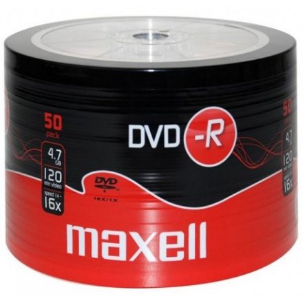 Płyta DVD-R 4,7GB 16X MAXELL - SP50szt.