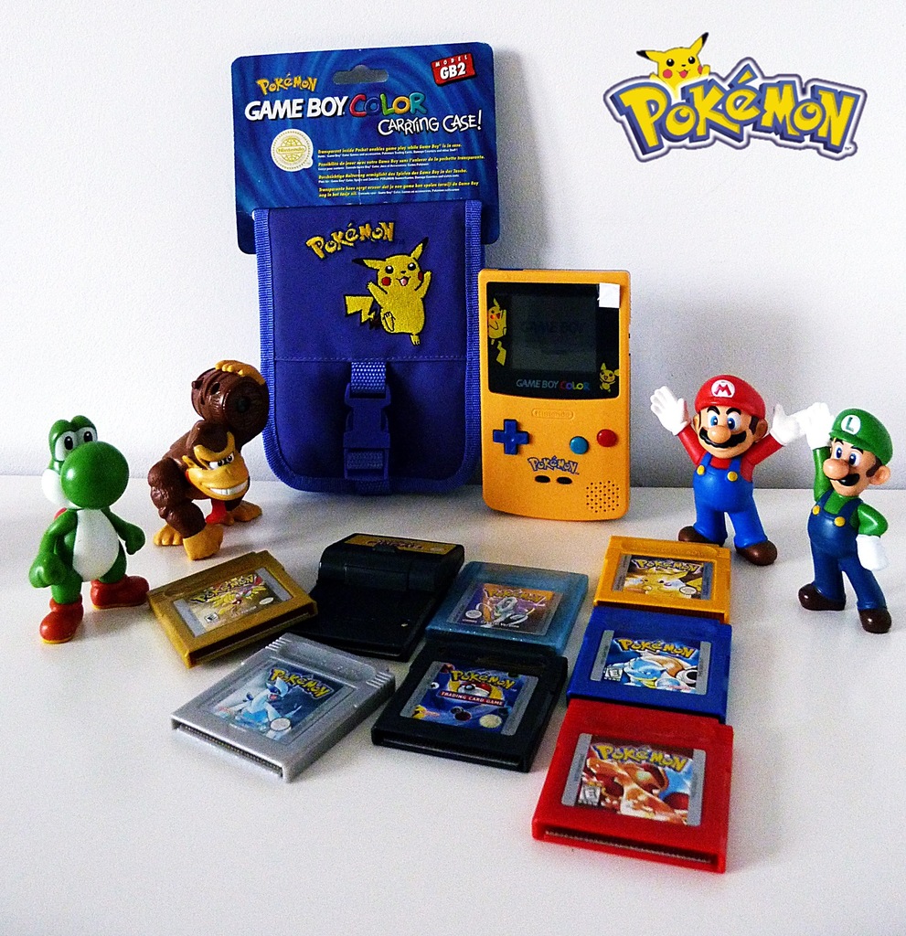 NOWY Game Boy Color Pokemon Pikachu + NOWY FUTERAŁ