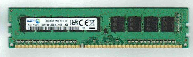 Pamięć 8GB SAMSUNG DDR3 ECC PC3-12800E UDIMM 1.35V