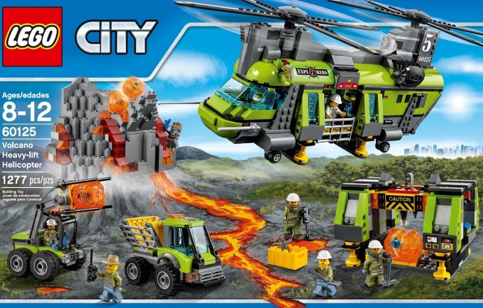 LEGO CITY 60125 WULKAN Helikopter transportowy