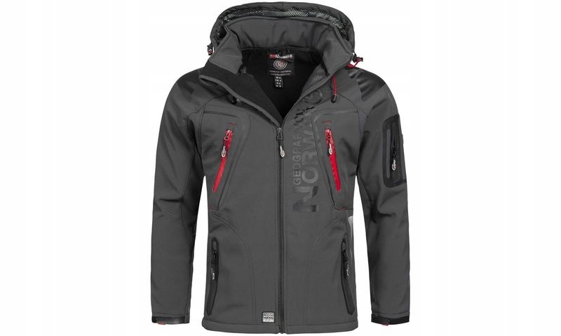 geo norway techno kurtka męska softshell szara geo norway techno kurtka męska softshell szara