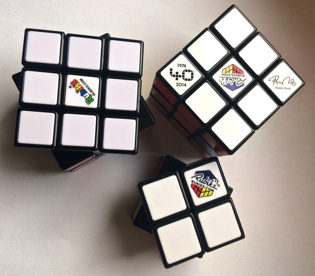 3 Kostka Rubika 3x3x3 1974-2014 limitowana 2x2x2