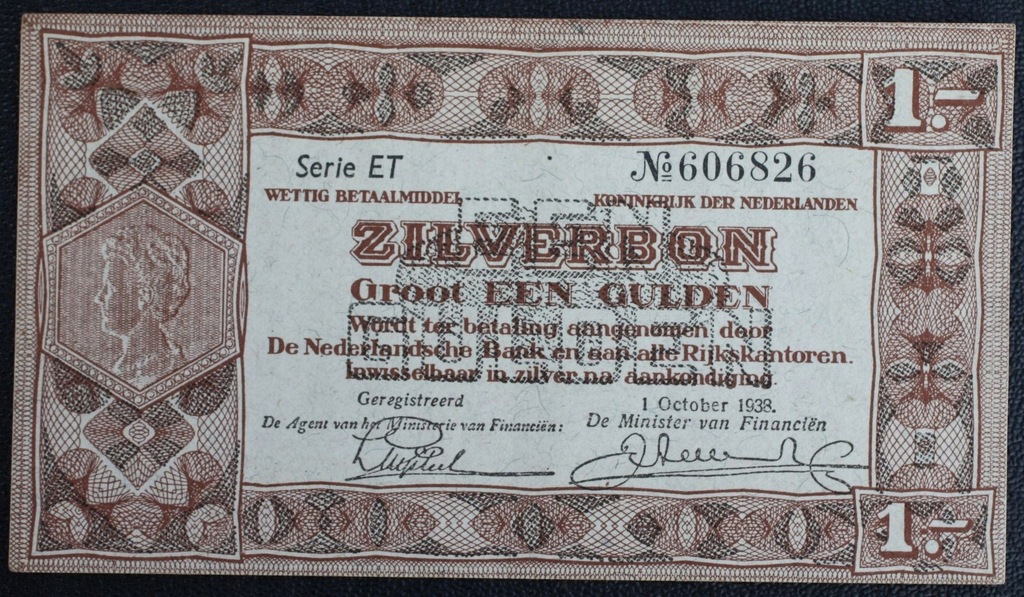 "1 Gulden 1938 stan II+.......6,99