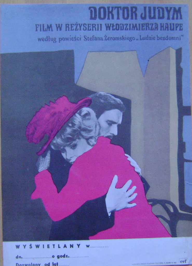 DOKTOR JUDYM -FILM POLSKI PLAKAT 1975