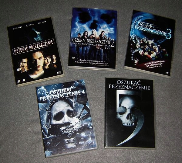 DVD Oszukać przeznaczenie (KOMPLET 5 CZĘŚCI)
