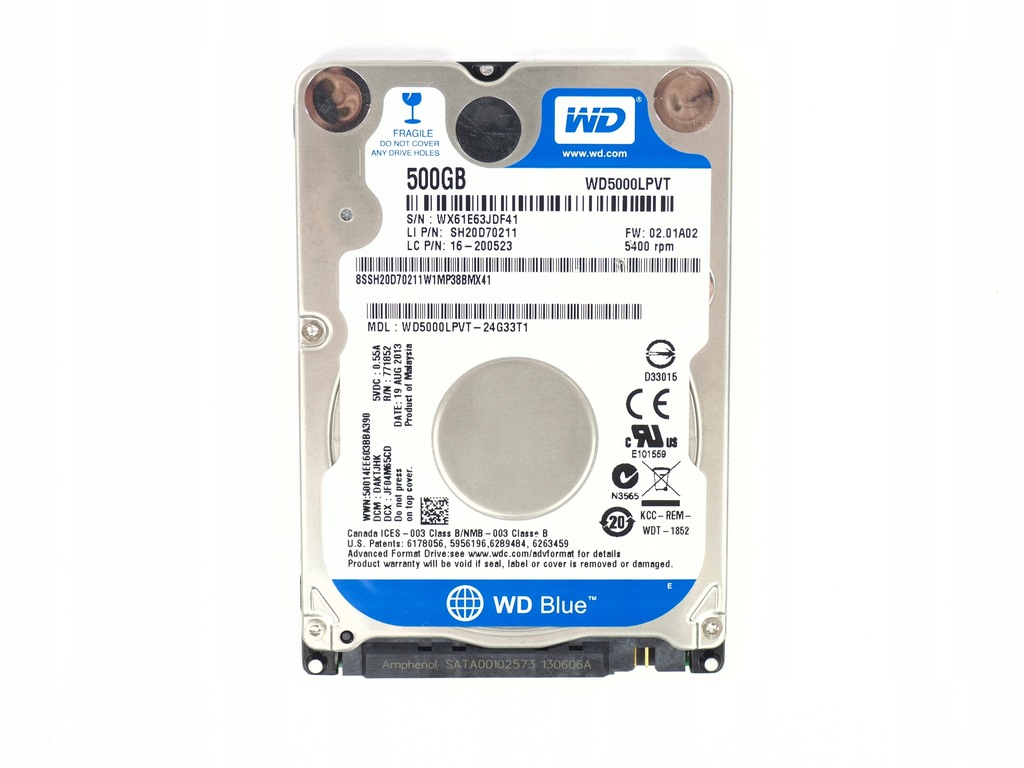 Lenovo G500 dysk 500GB WD5000LPVT