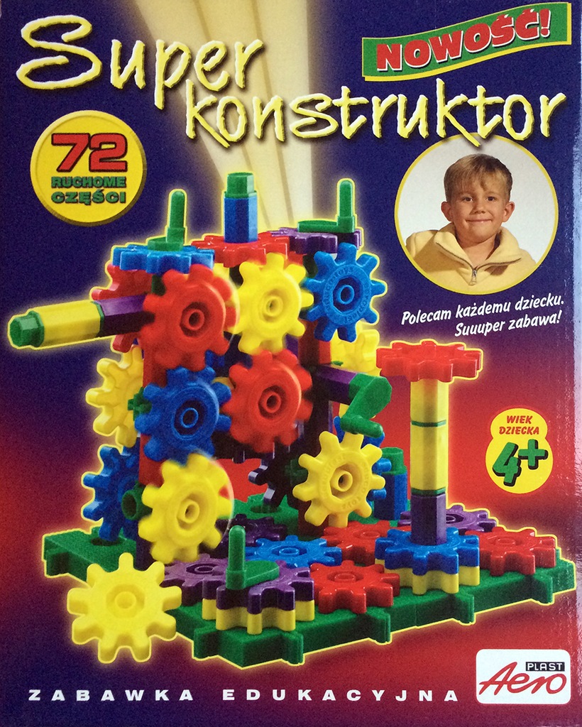 Zestaw SUPER KONSTRUKTOR klocki 72 elementy AERO