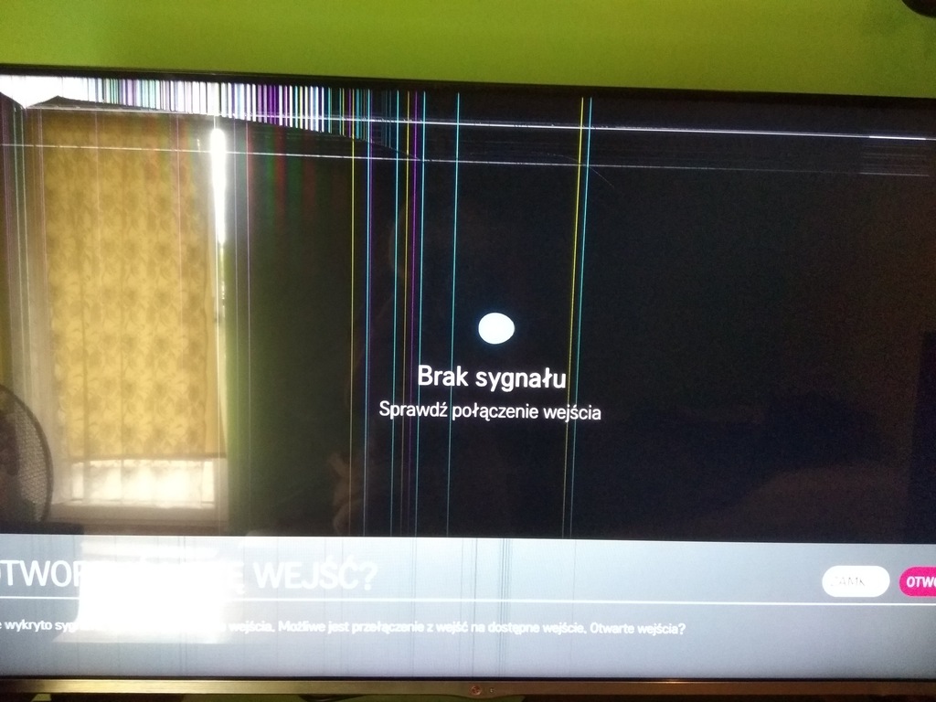Telewizor LG LED 47 - 3 D - uszkodzona matryca