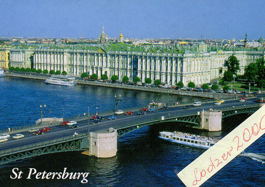 ROSJA ST PETERSBURG MOST PAŁAC ZIMOWY
