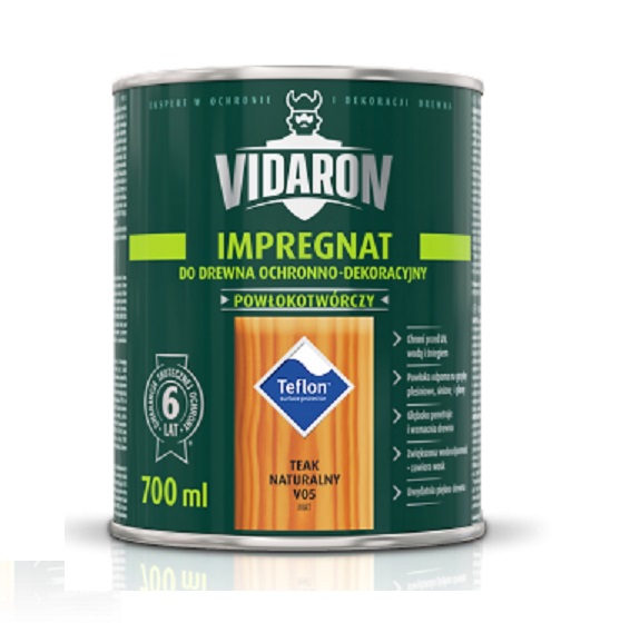 VIDARON IMPREGNAT do drewna 9l Palisander Indyjski