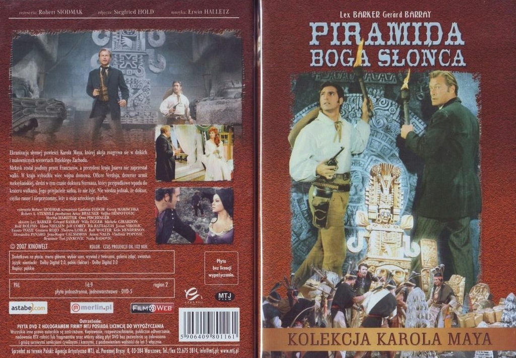 Walczyli Z Apaczami W Powieści Karola Maya WINNETOU i KOLEKCJA KAROLA MAYA ***** 8 NOWYCH DVD - 6733393014