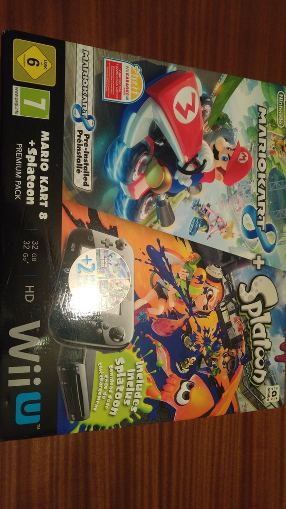 Konsola Nintendo Wii U + 2 gry