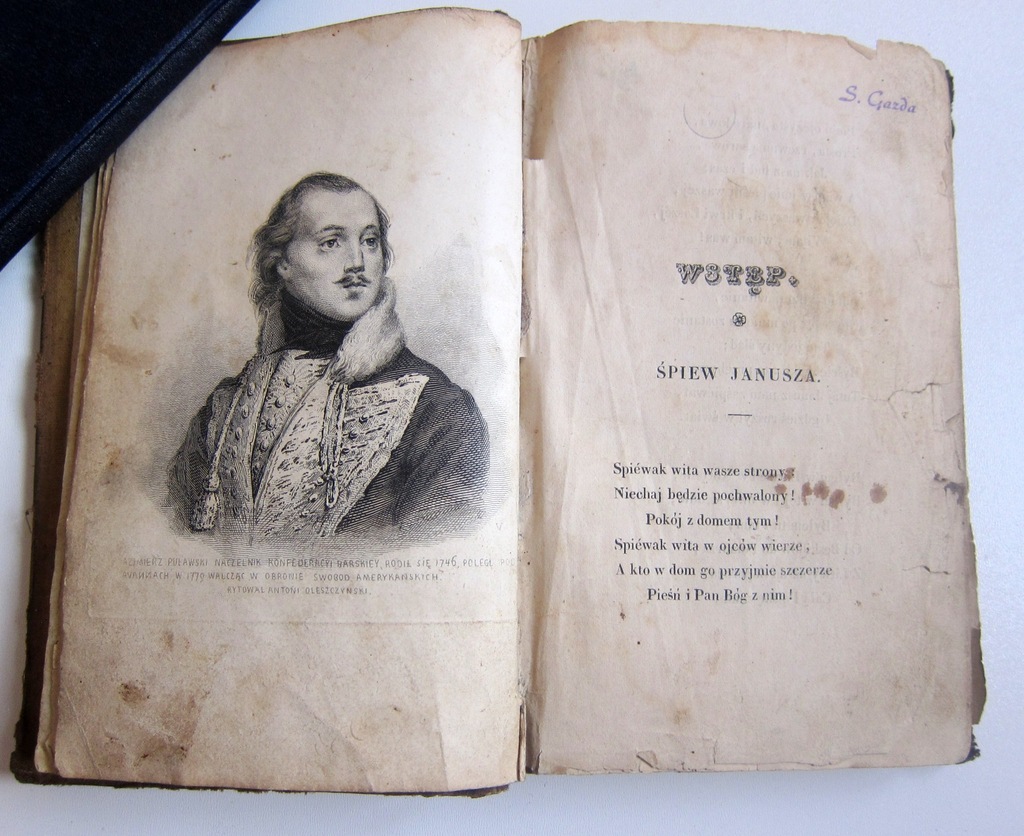 WINCENTY POL PIEŚNI JANUSZA WYD. I 1835r. PARYŻ