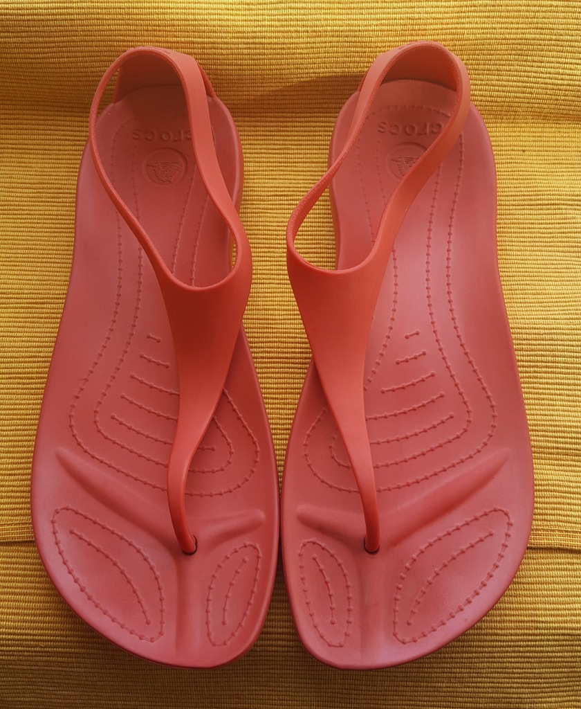 Crocs Sexi Flip Czerwone Sandały Japonki 40 W9 7306099682 Oficjalne 
