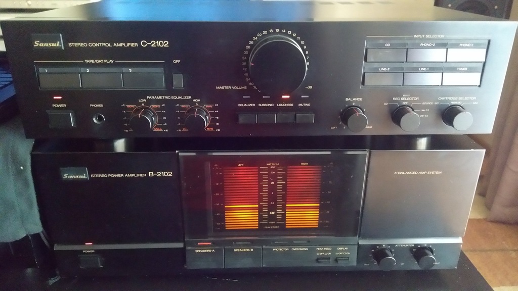 Końcówka mocy SANSUI B 2102 wzmacniacz