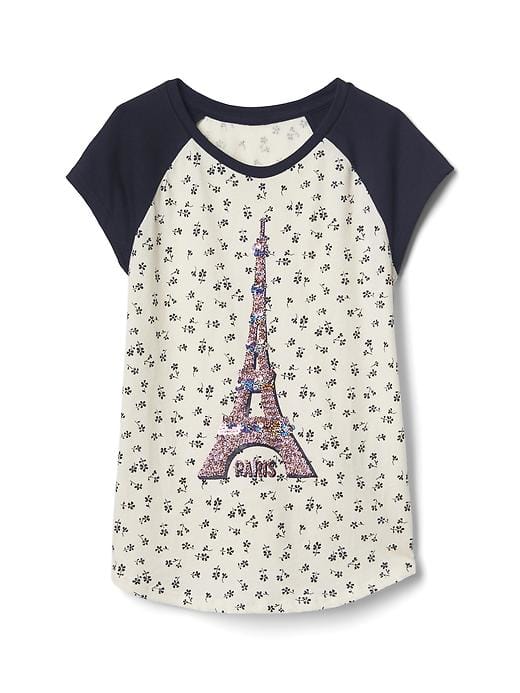 GAP Śliczna koszulka dla dziewczynki PARIS XL12