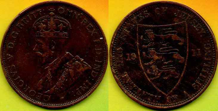 Jersey 1/12 Shilling 1911 r. rzadka