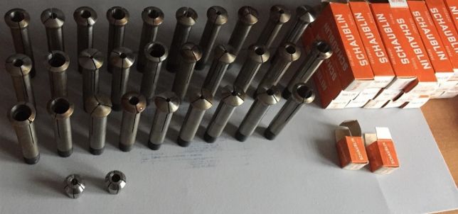 Tulejki zaciskowe firmy Schaublin L-20 (Tokarka)