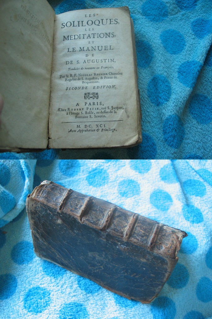 ŚW.AUGUSTYN Soliloquia Rozmyślania Manuale 1691