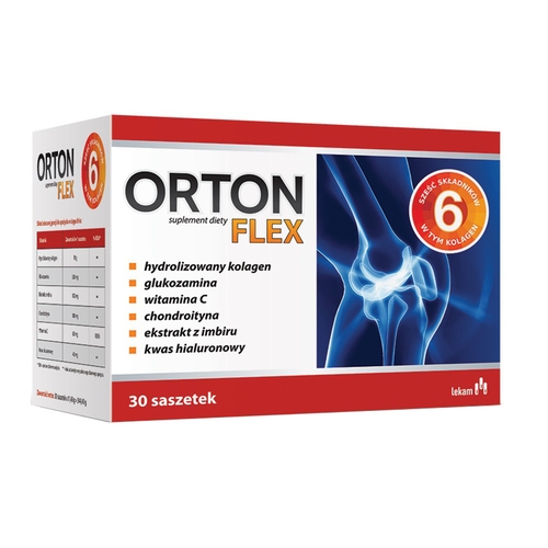 ORTON FLEX stawy KOLAGEN glukozamina IMBIR 30 sasz