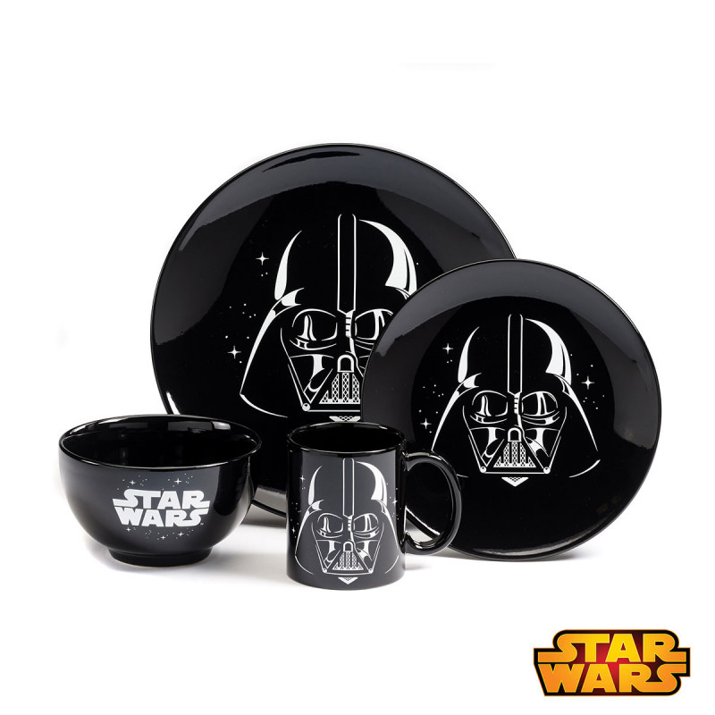 ZESTAW OBIADOWY STAR WARS DARTH VADER 4 ELEMENTY