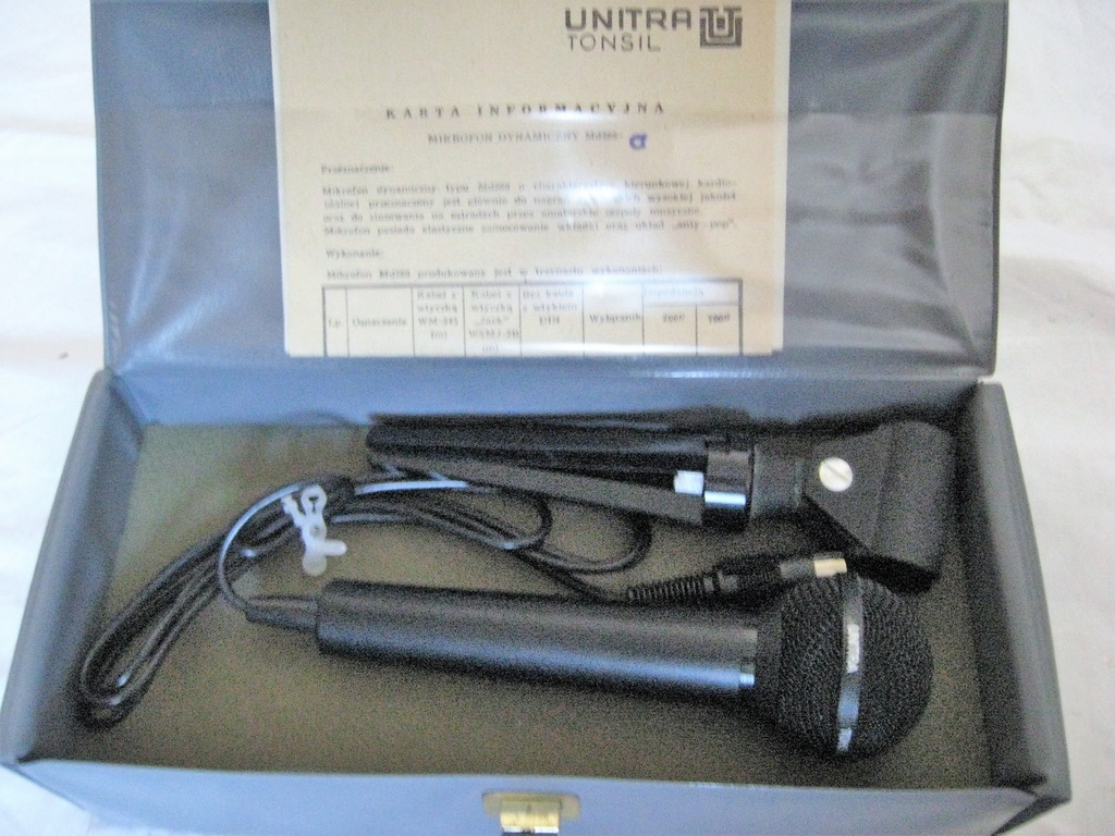 MIKROFON MONOFONICZNY Md 268 UNITRA TONSIL, NOWY!!