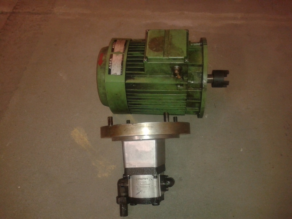 Pompa hydrauliczna, silnik ASEA 4kW, agregat
