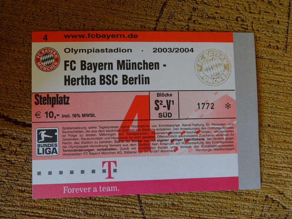 Bayern Monachium- Hertha Berlin bilet