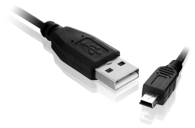 RJU5 KABEL USB AM / mini USB 5Pin PSP MP3 2,0M F-V