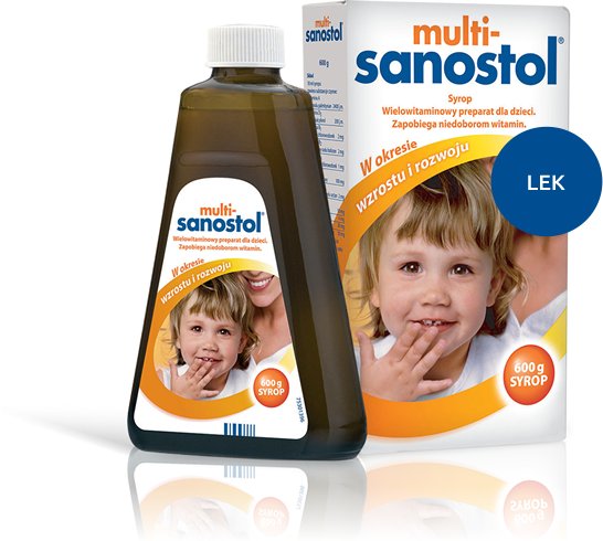 MULTI-SANOSTOL LEK WITAMINY SYROP ODPORNOŚĆ APETYT