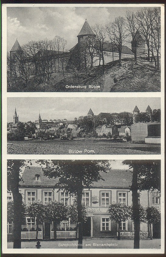 1938 BYTÓW -ZAMEK, HOTEL DWORCOWY