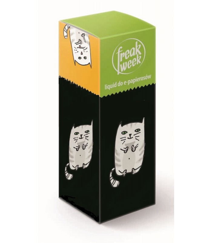 Liquid FREAK WEEK Jabłko-Mięta 10ml 0mg/ml