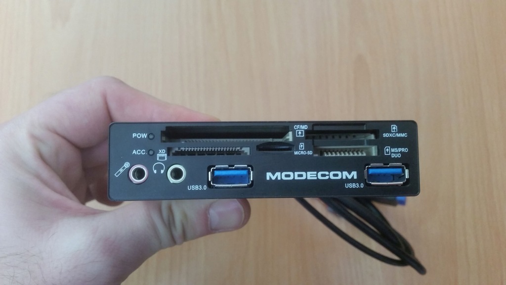 Czytnik kart MODECOM CR-109 USB 3.0 + Audio