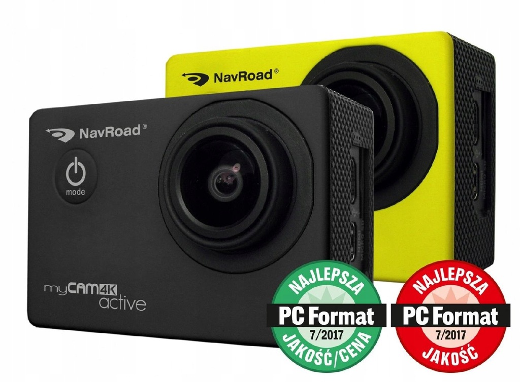 NAVROAD myCAM 4K ACTIVE KAMERA SPORTOWA YELLOW