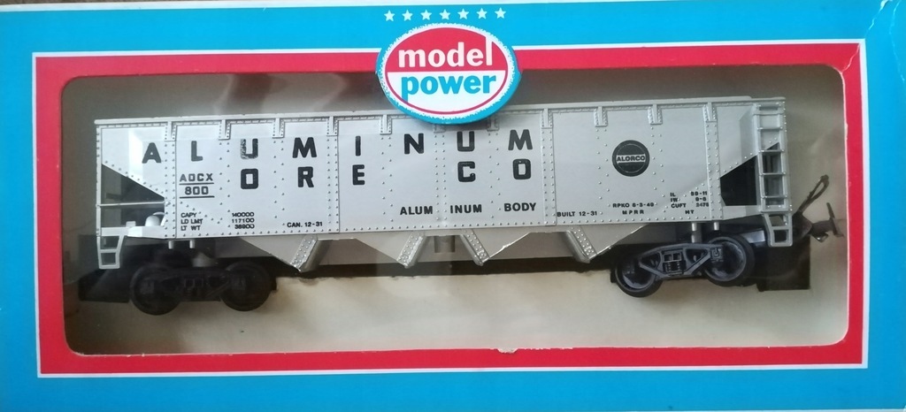 Wagon PIKO HO Model power aluminium ore co