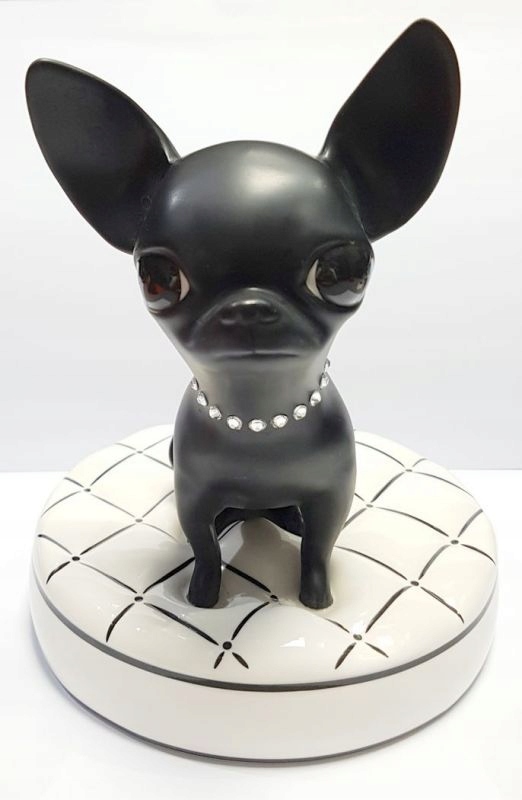 FIGURKA CHIHUAHUA UTA KOLOCZEK ROSENTHAL CZARNA