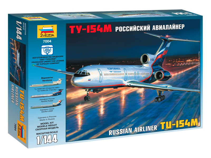 Samolot Tupolew Tu-154M model 7004 Zvezda TYCHY