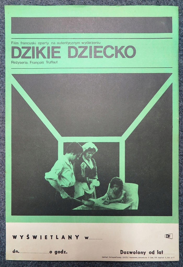 Polski plakat filmowy - DZIKIE DZIECKO