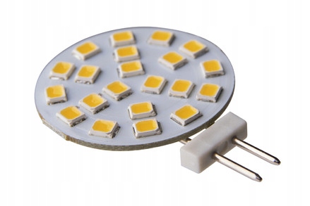 Żarówka LED G4 12V DC SMD 5W płaska/talerz 2barwy