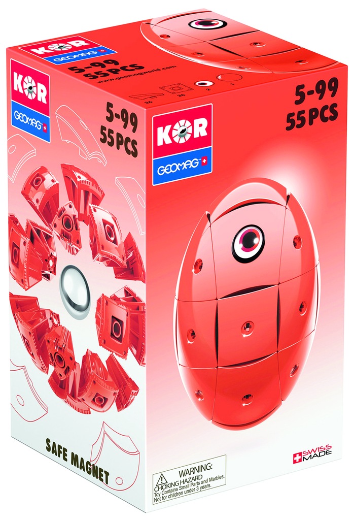 GEOMAG KOR Kolor Czerwony KOR-676 klocki