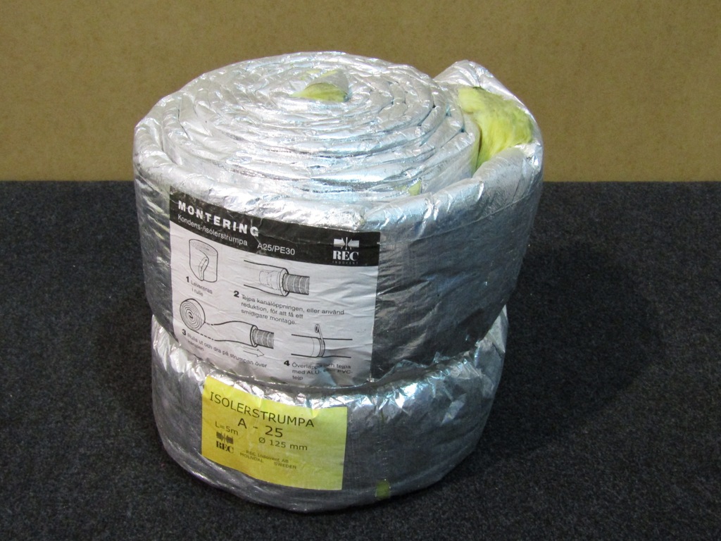 IZOLACJA RĘKAW OTULINA do rur 125mm 5mb REC SWEDEN