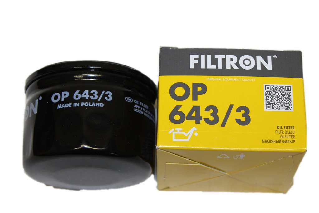 Filtron Filtr oleju OP 643/3 Dacia Nissan Renault